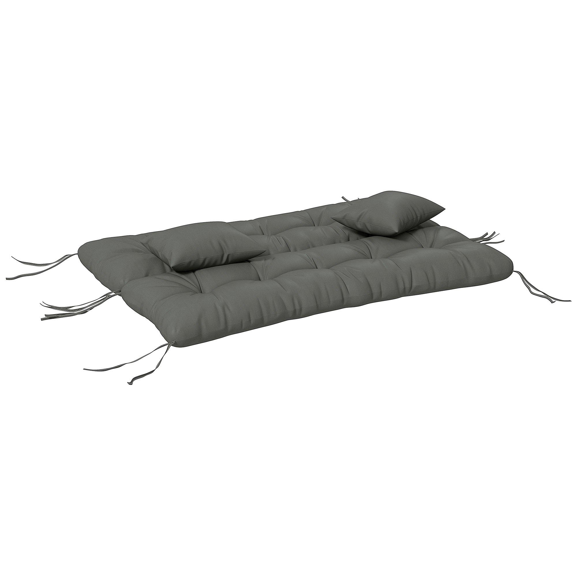 Outdoor Back and Seat Cushion with Pillows